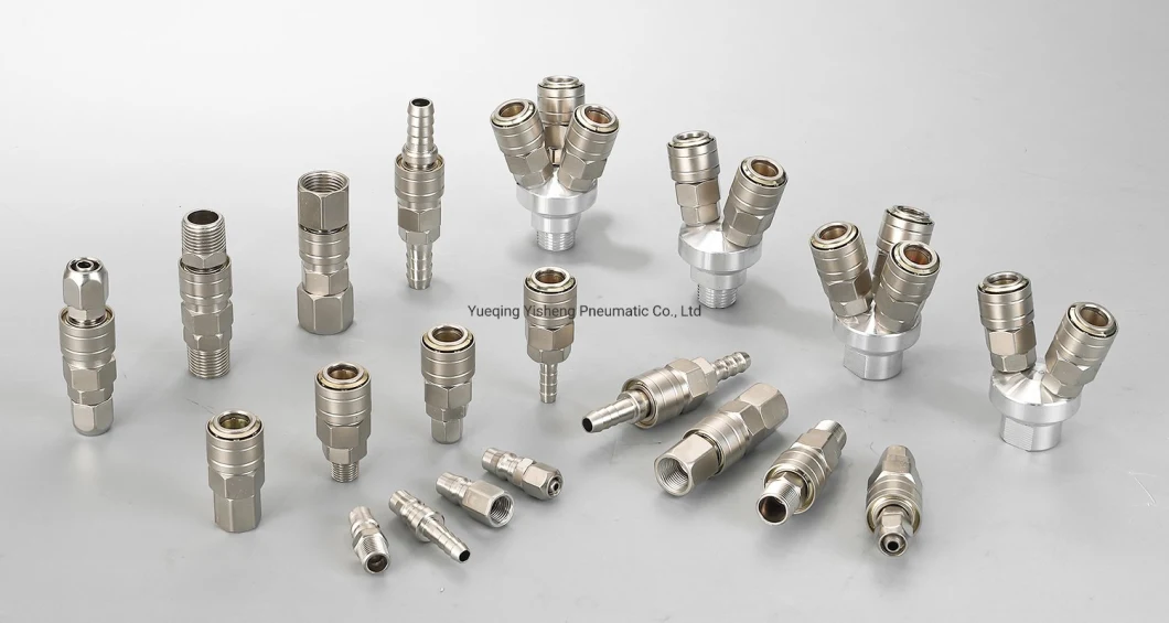 C-Type Iron Brass Pneumatic Couplers Quick Release Coupling Pipe Connect Hydraulic Air Fitting Quick Connect Air Hose Fittings